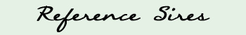 Reference Sires